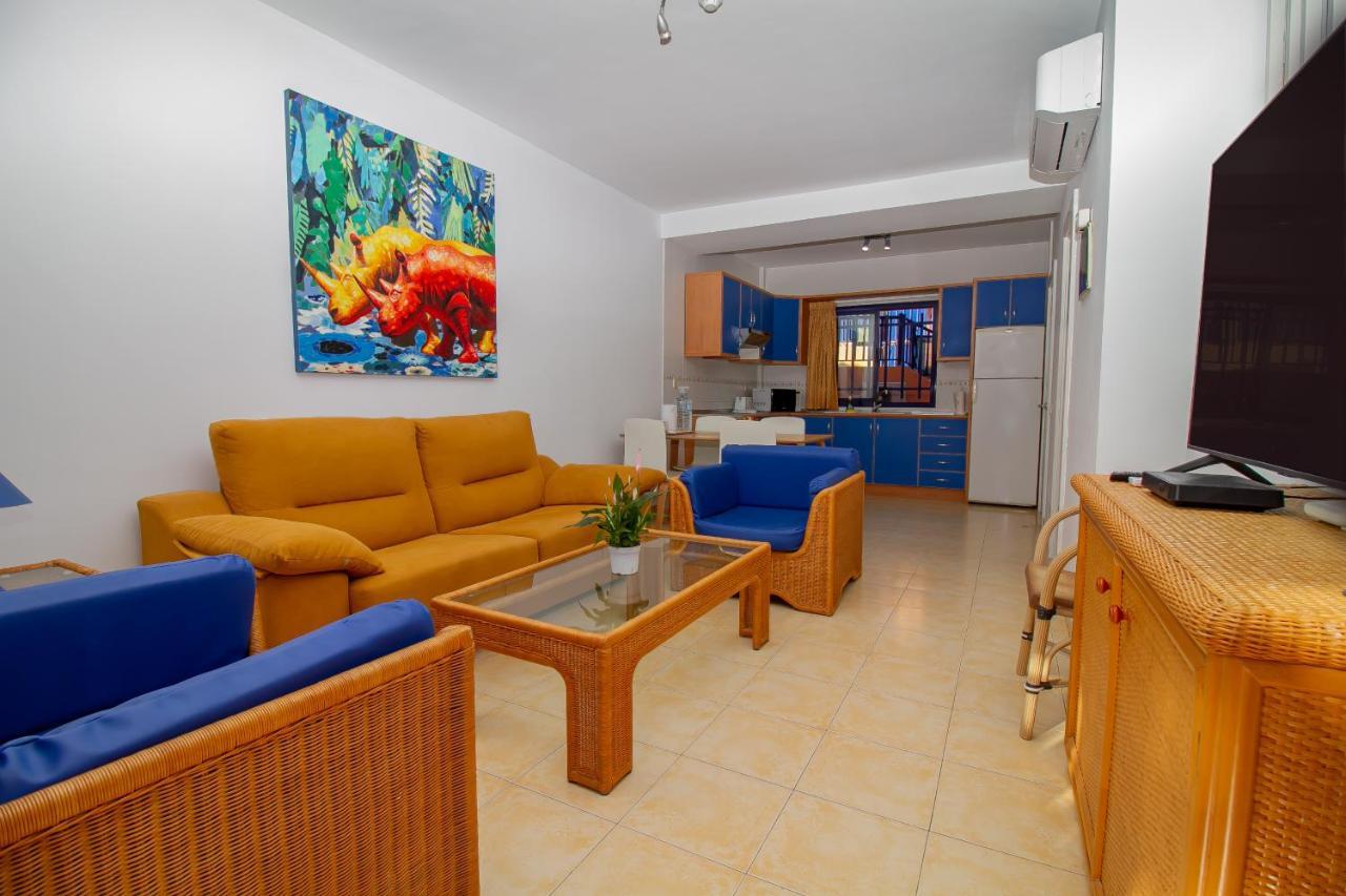 Duplex Meloneras With Free Wifi And Private Garden Villa Bagian luar foto